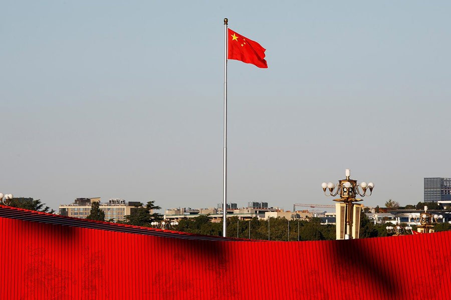 A Chinese flag at the Tiananmen Square in Beijing, China -Reuters Photo