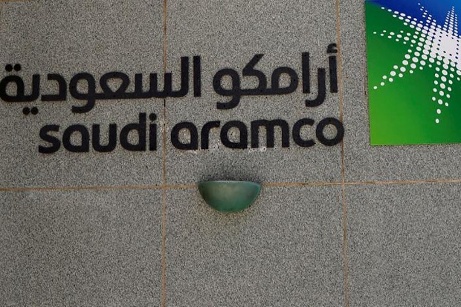 The logo of Saudi Aramco is seen at Aramco headquarters in Dhahran, Saudi Arabia on May 23, 2018 — Reuters/Files