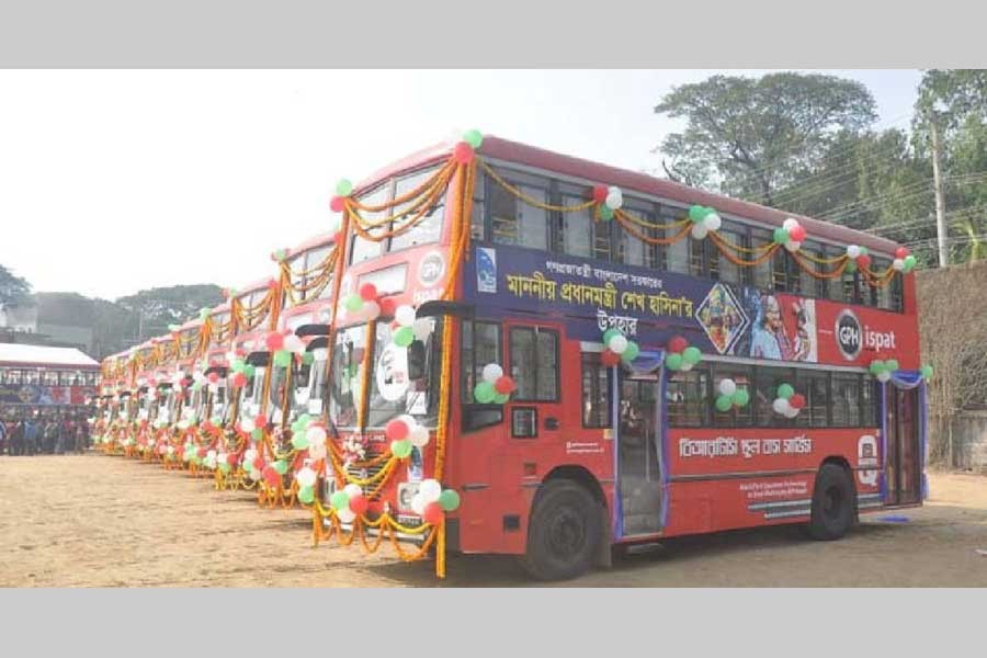 Special bus service for students launched in Chattogram