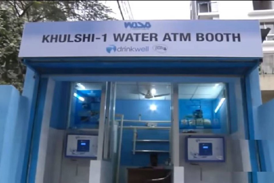 ATM booths for buying safe water   
