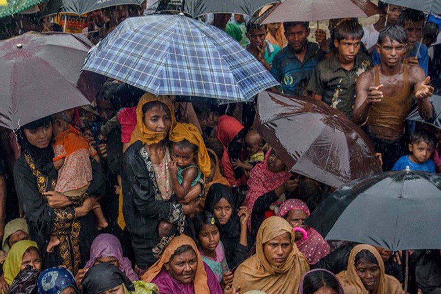 An estimated 745,000 Rohingyas were forced to flee to Bangladesh since August 2017. AP/Files
