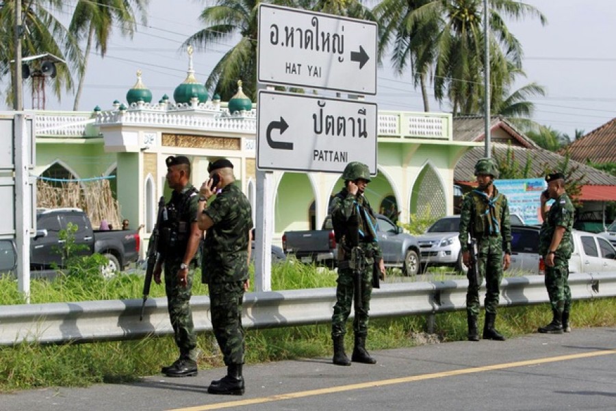 Representational Image: Security investigate the checkpoint that was attacked by insurgents at Pattani, southern Thailand, July 24, 2019. Reuters