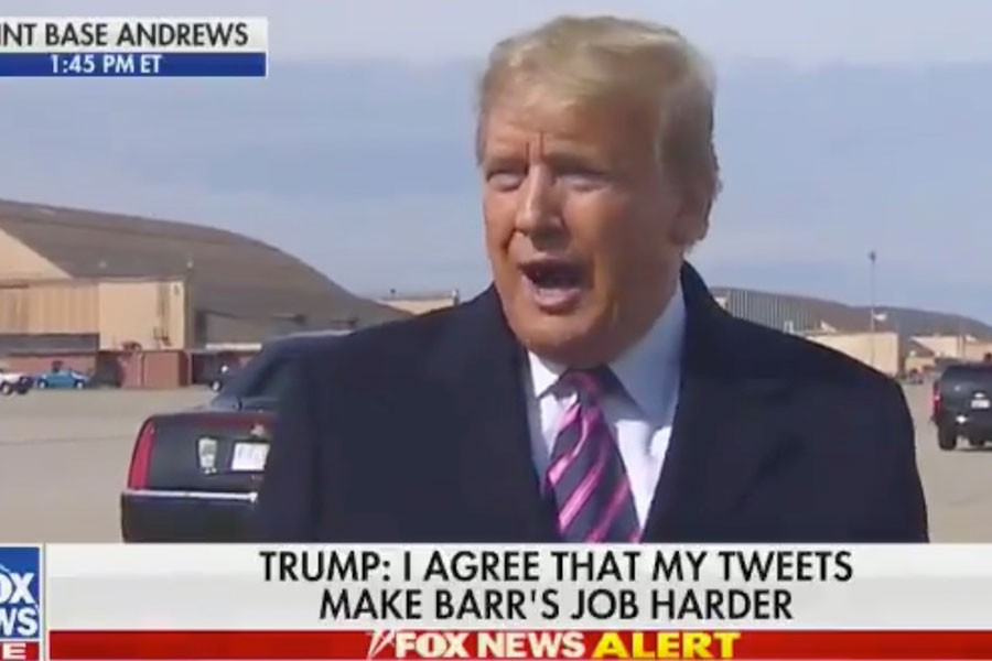 The commander in chief is, in his words, "actually, I guess, the chief law enforcement officer of the country." President Donald Trump made that comment on February 18 from the tarmac at Joint Base Andrews when discussing high-profile pardons and commutations. —Credit: Fox News