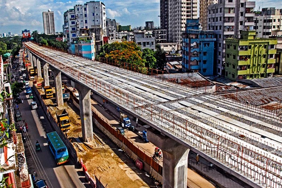 The question of height of the metro rail   