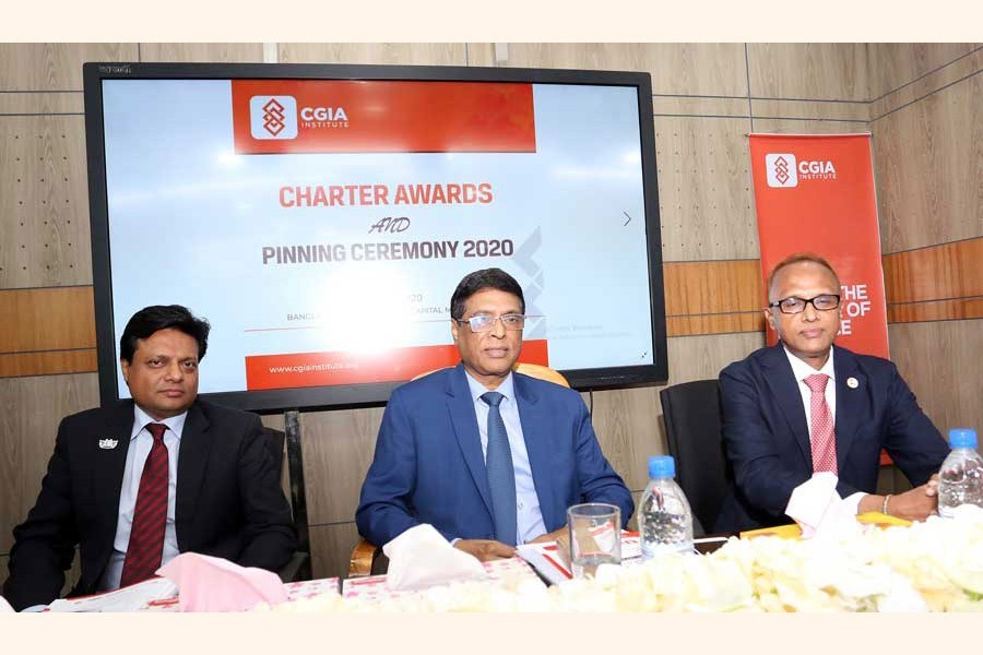 Bangladesh Securities and Exchange Commission Chairman Dr M Khairul Hossain (centre) presiding over the inaugural session of Bangladesh Finance and Investment Summit-2020 at the Bangladesh Institute of Capital Market in the city on Monday — FE photo
