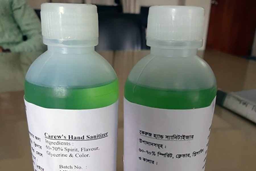 Carew’s hand sanitiser to hit market Monday