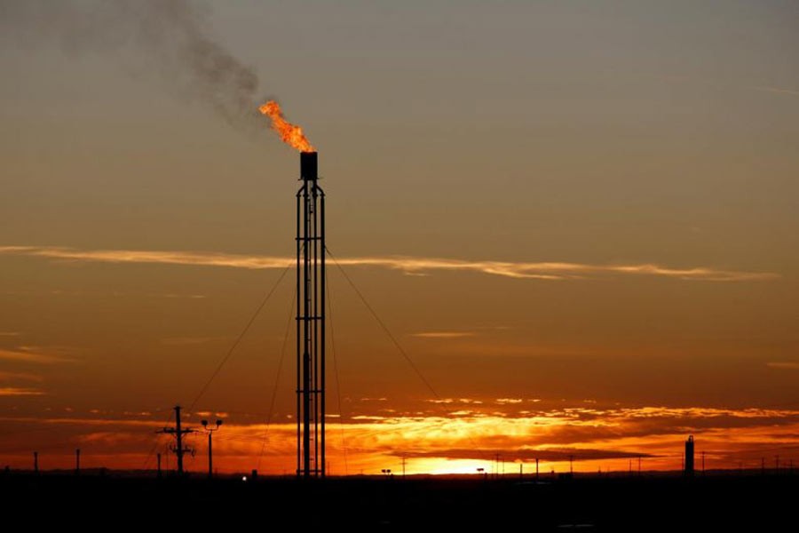 A flare burning excess natural gas in US last year –Reuters File Photo