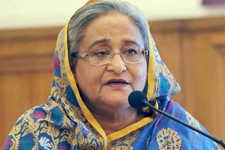 Prime Minister Sheikh Hasina seen in this undated UNB photo