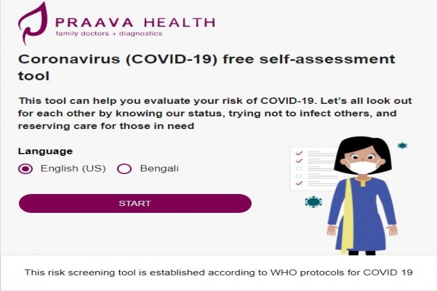 Praava Health launches COVID-19 self-assessment tool, chatbot, webpage   