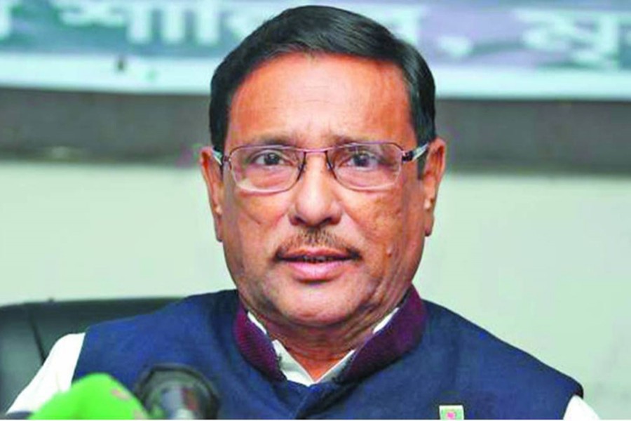 Road, Transport and Bridges Minister Obaidul Quader seen in this undated UNB photo