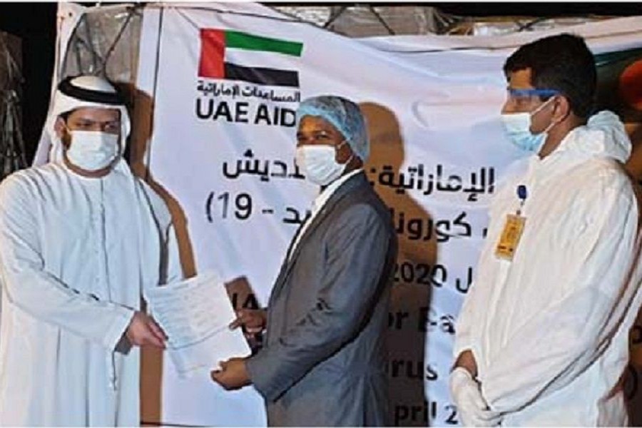 Medical supply to combat COVID-19 arrives from UAE