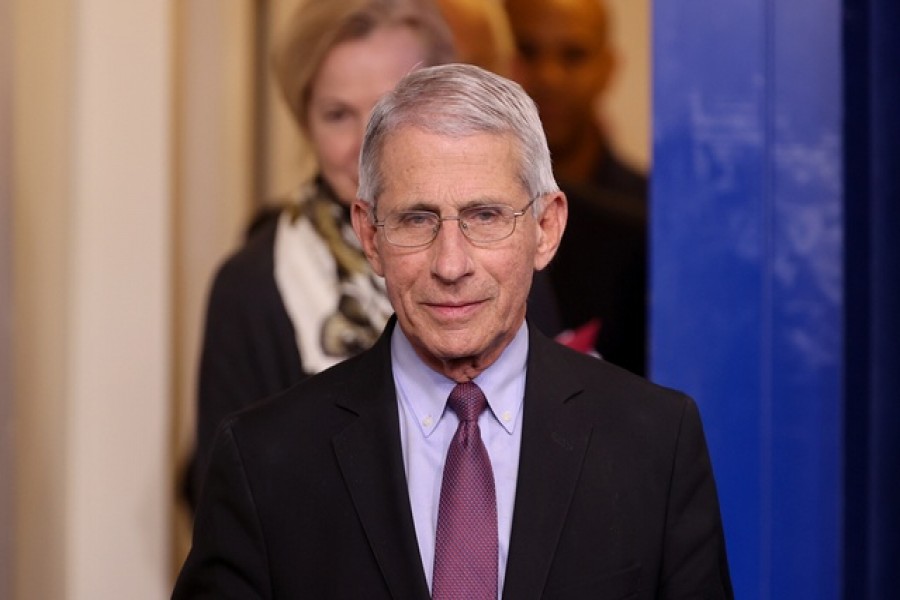 Dr Anthony Fauci of the National Institutes of Health arrives for the daily coronavirus task force briefing with President Donald Trump at the White House in Washington, US, April 22, 2020. – Reuters/Files