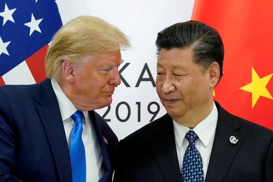US President Donald Trump meets with China's President Xi Jinping at the start of their bilateral meeting at the G20 leaders’ summit in Osaka, Japan, June 29, 2019. — Reuters/Files