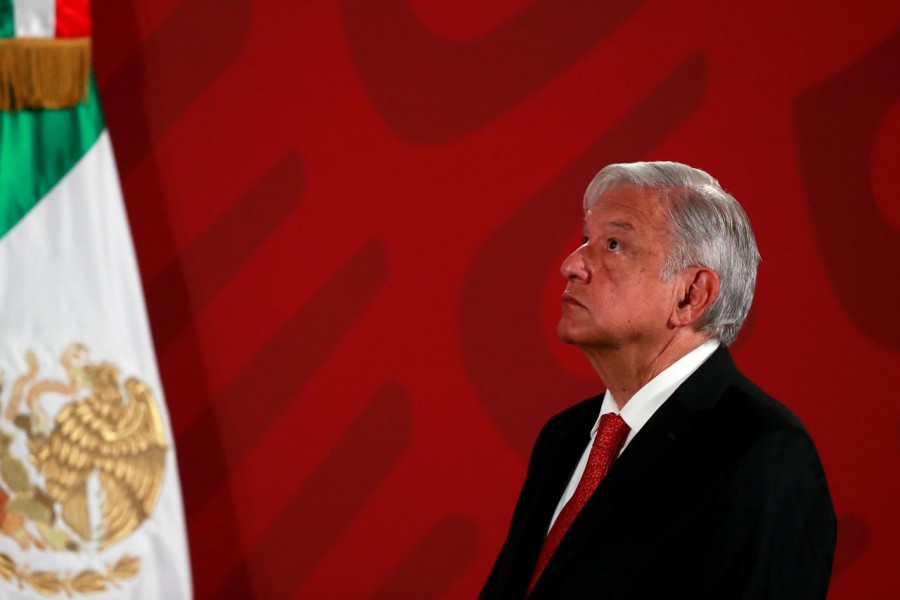 Mexico's President Andres Manuel Lopez Obrador holds a news conference at the National Palace in Mexico City, Mexico on March 17, 2020 — Reuters/Files