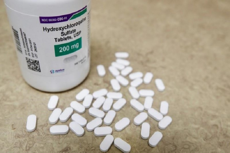 The drug hydroxychloroquine, pushed by US President Donald Trump and others in recent months as a possible treatment to people infected with the coronavirus disease (COVID-19), is displayed at the Rock Canyon Pharmacy in Provo, Utah, US, May 27, 2020. — Reuters