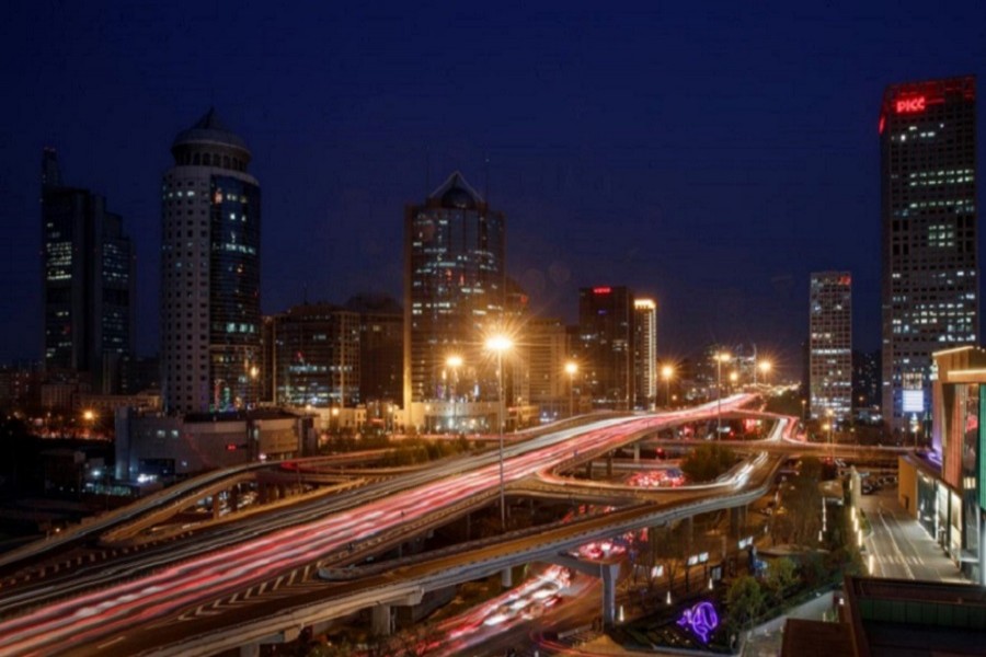 Representational image: Cars jam a major thoroughfare at evening rush hour in the Central Business District in Beijing, China, April 07, 2020 — Reuters