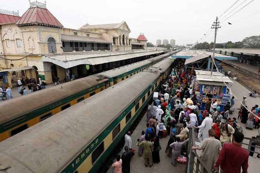 A general view of the Cantonment railway station in Pakistan –Reuters file photo