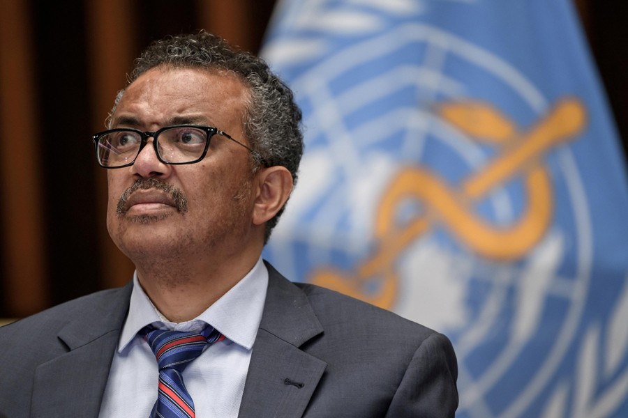 World Health Organization (WHO) Director-General Tedros Adhanom Ghebreyesus attends a news conference organized by Geneva Association of United Nations Correspondents (ACANU) amid the COVID-19 outbreak, caused by the novel coronavirus, at the WHO headquarters in Geneva Switzerland on July 3, 2020 — Reuters/Files