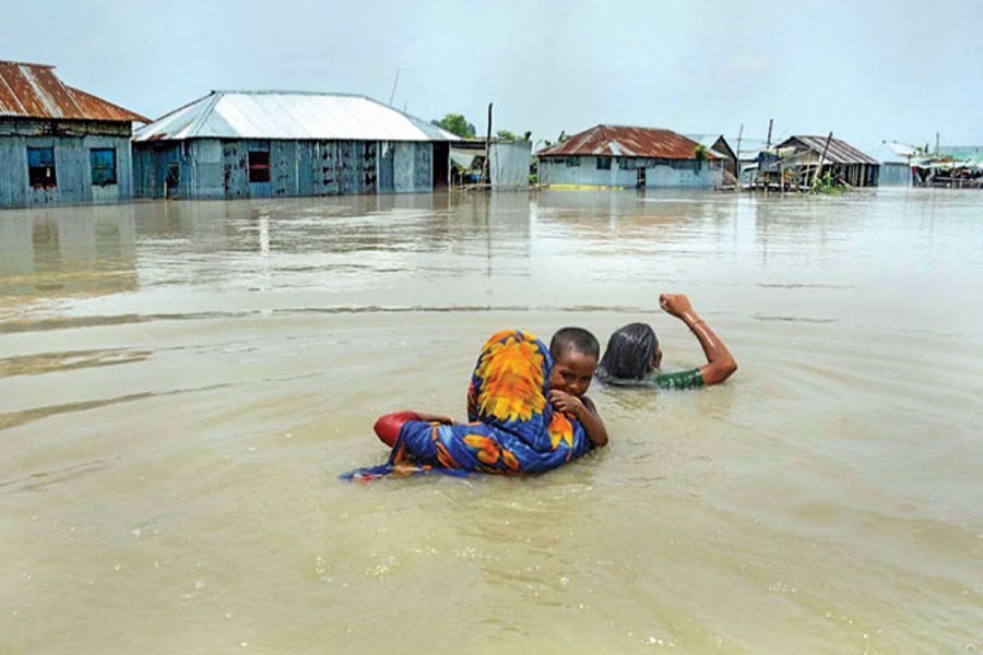Saving people from floods, pandemic   