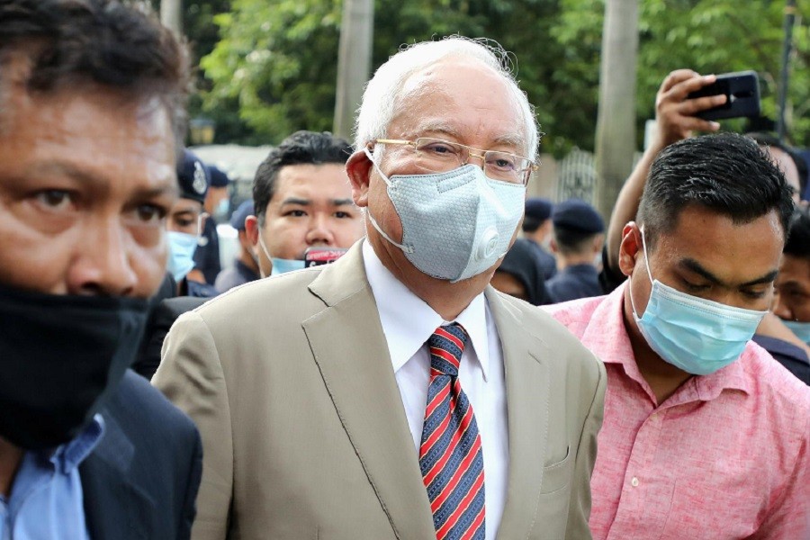 Former Malaysian Prime Minister Najib Razak arrives at Kuala Lumpur High Court in Kuala Lumpur, Malaysia, July 28, 2020 — Reuters