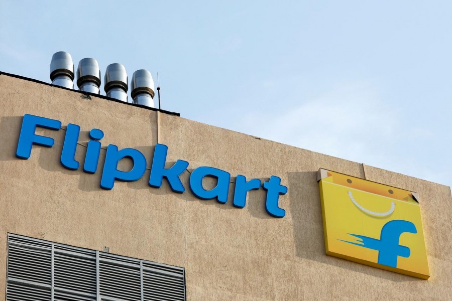 The logo of Flipkart is seen on the company's office in Bengaluru, India on May 9, 2018 — Reuters/Files