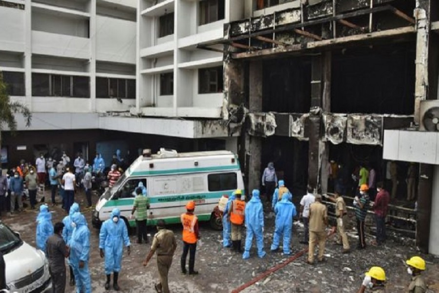 Fire at Covid facility in India kills at least 10