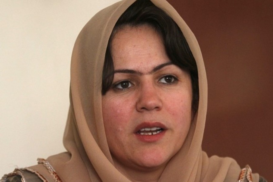 Fawzia Koofi speaks during an interview in Kabul April 12, 2012 - Reuters file photo