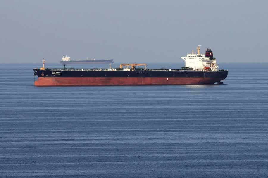 An oil tanker passing through the Strait of Hormuz near Iran in 2018 –Reuters file photo