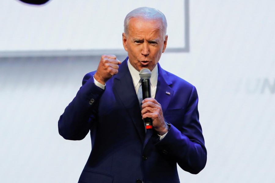 Democratic 2020 presidential candidate and former US Vice President Joe Biden speaks at the UnidosUS Annual Conference, in San Diego, California, US, August 5, 2019. REUTERS/Mike Blake