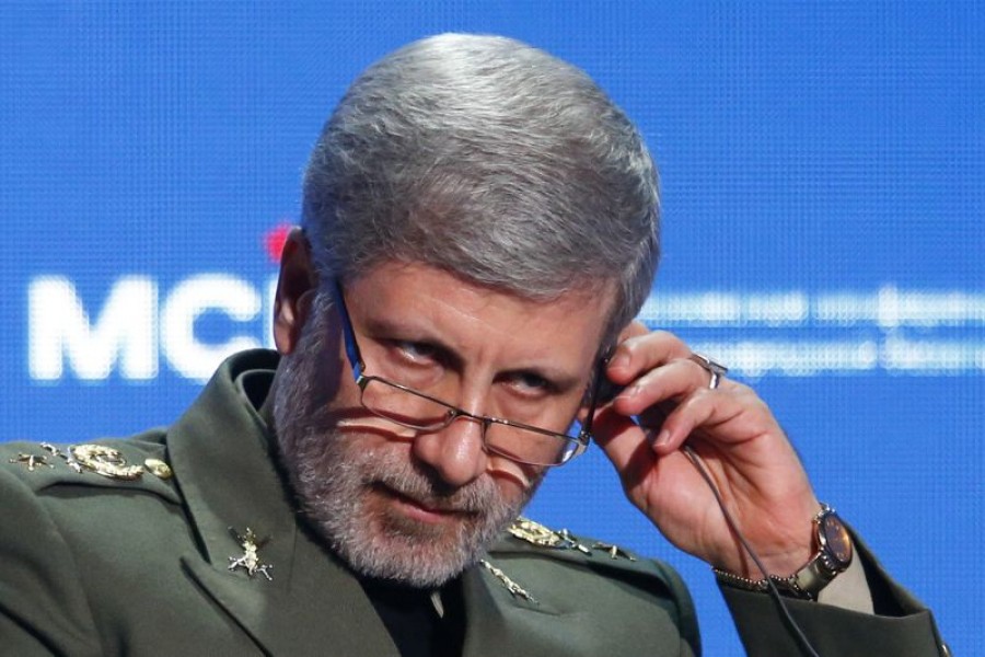 Iranian Defence Minister Amir Hatami adjusts a headphone during the annual Moscow Conference on International Security (MCIS) in Moscow, Russia, April 04, 2018 — Reuters/Files