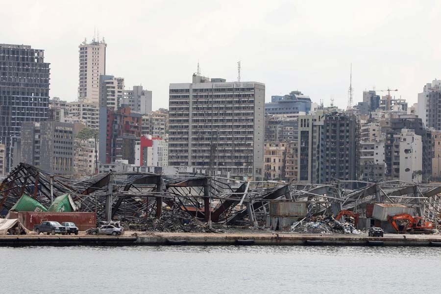 A view of the damaged site following the explosion at Beirut port in Lebanon –Reuters Photo