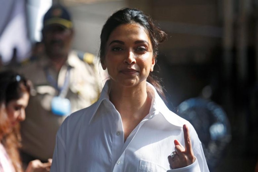India actor Deepika Padukone, who has been summoned by Narcotics Control Bureau (NCB), is seen in this undated Reuters photo