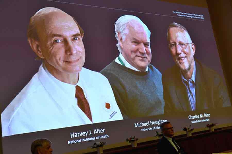 The winners of the 2020 Nobel Prize for Medicine —Reuters file photo