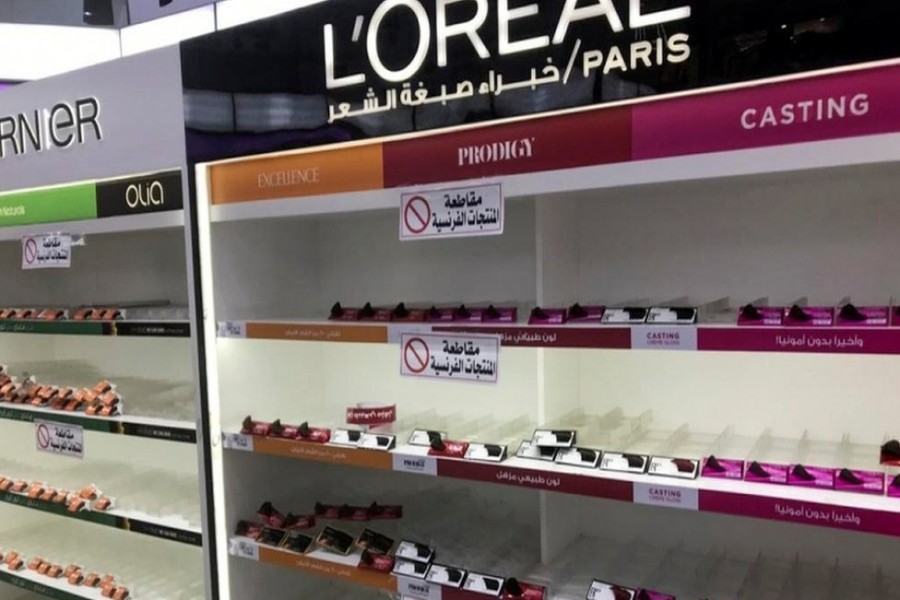 Some shops in Kuwait had stripped their shelves of French-made products by Sunday - Reuters photo
