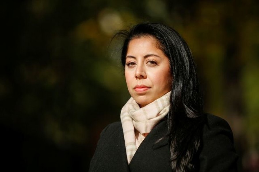 Sonika Randev, who recently completed a physical medicine & rehabilitation residency at Metropolitan Hospital Center in Manhattan, poses for a portrait in the Manhattan borough of New York City, US, November 1, 2020. REUTERS/Eduardo Munoz