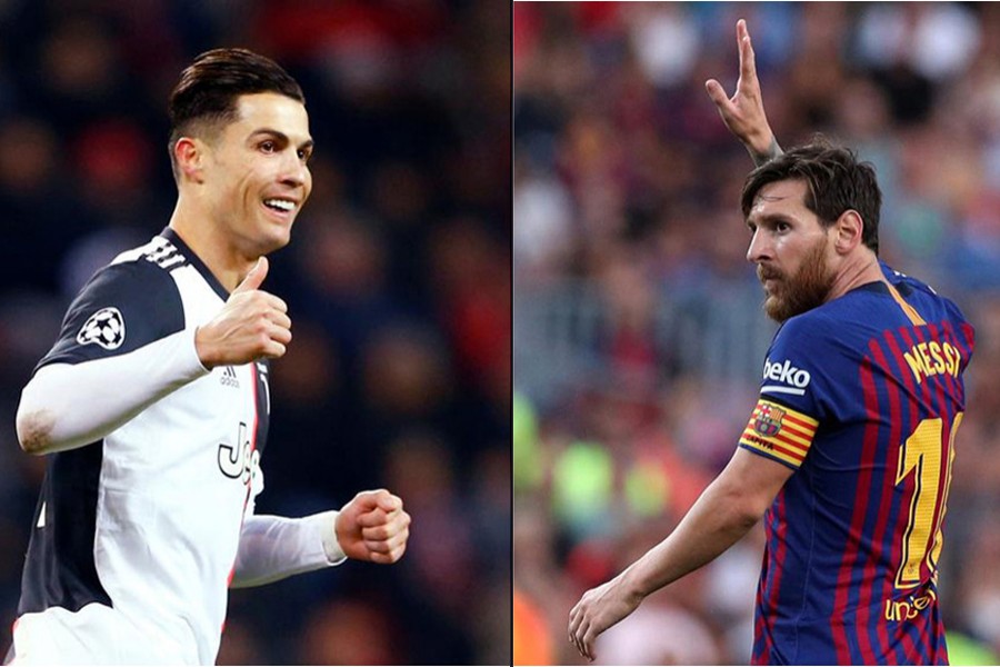 Juventus striker Cristiano Ronaldo (left) and Barcelona talisman Lionel Messi seen in this photo combination — Reuters/Files