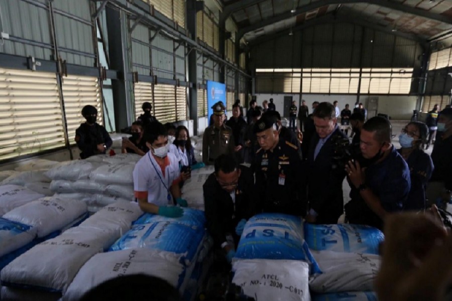 Thailand seizes nearly $1.0b worth of contraband ketamine