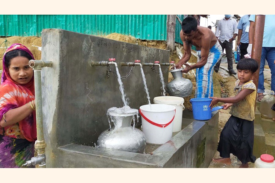 Rohingya’s access to piped-water