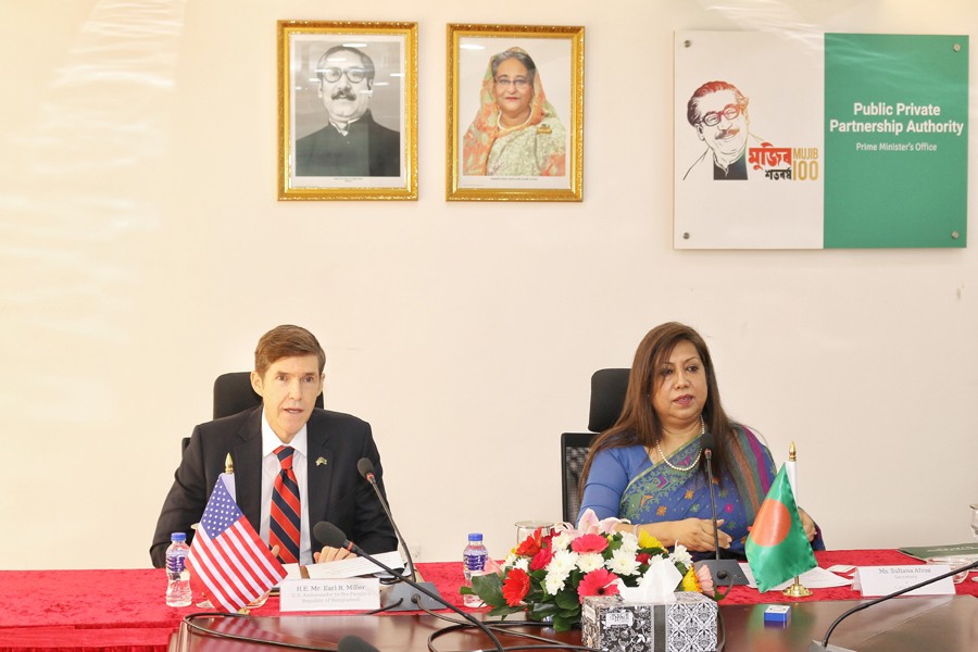 US ambassador to Bangladesh meets CEO of PPP Authority