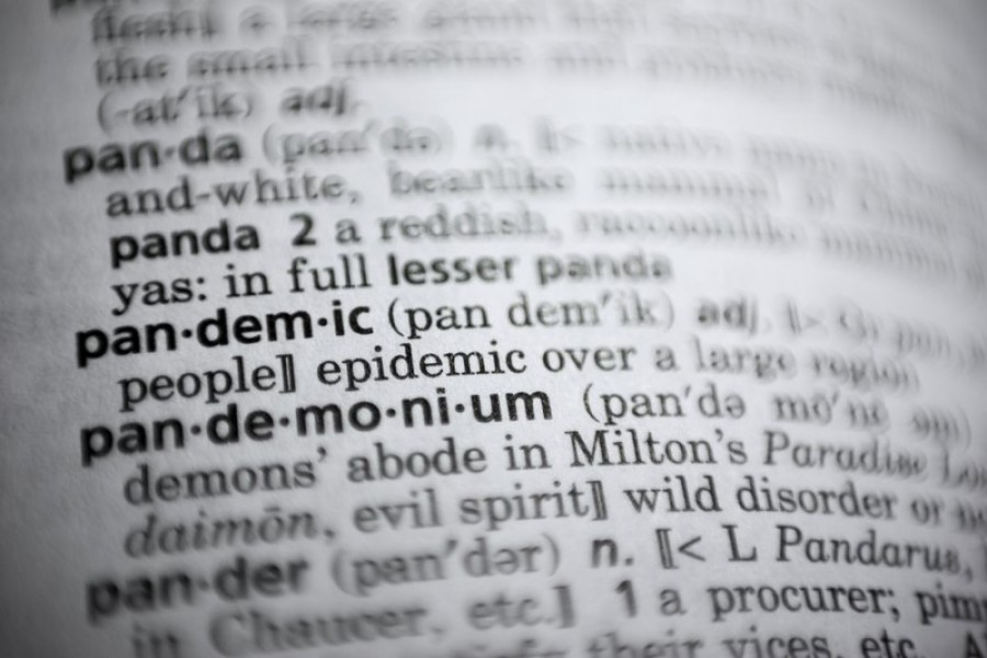 In this Saturday, November 21, 2020, photo the word "pandemic" is displayed in a dictionary in Washington – AP Photo