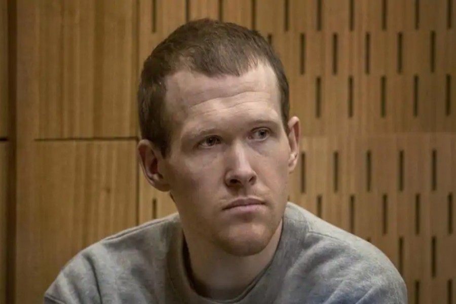 29-year-old Australian Brenton Harrison Tarrant sits in the dock at the Christchurch High Court for sentencing after pleading guilty to 51 counts of murder, 40 counts of attempted murder and one count of terrorism in Christchurch, New Zealand. (AP File Photo )