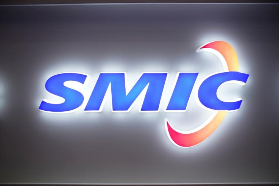 A logo of Semiconductor Manufacturing International Corporation (SMIC) is seen at China International Semiconductor Expo (IC China 2020) in Shanghai, China, October 14, 2020 — Reuters/Files