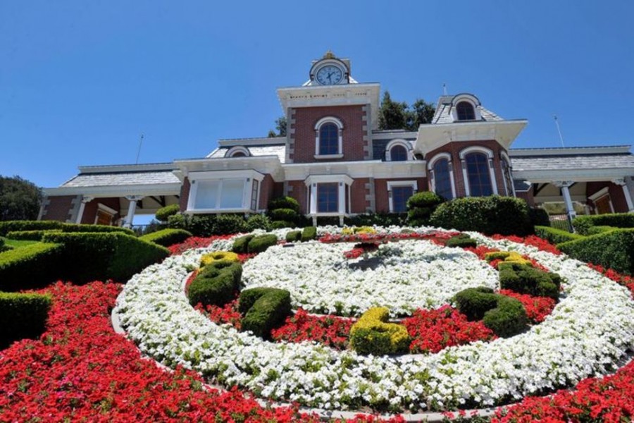 A general view of the train station at Michael Jackson's Neverland Ranch in Los Olivos, California July 3, 2009. REUTERS/Phil Klein