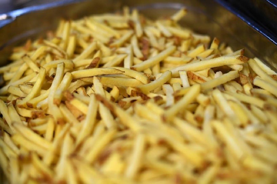 Chips are seen at Hawksmoor, Seven Dials on the opening day of "Eat Out to Help Out" scheme, amid the coronavirus disease (Covid-19) pandemic, in London, Britain, August 3, 2020 — Reuters/Files