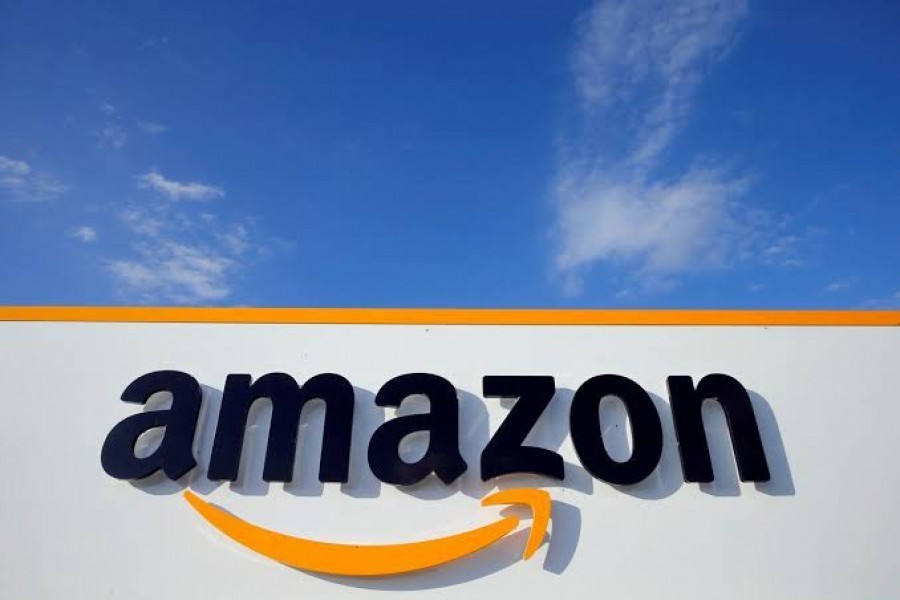 The logo of Amazon is seen in this undated Reuters photo