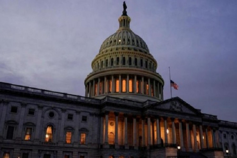 The US Capitol stands as Democratic lawmakers draw up an article of impeachment against US President Donald Trump in Washington, US, January 11, 2021 — Reuters/Files