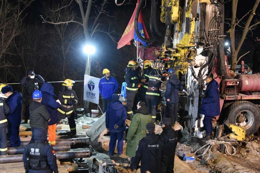 12 workers trapped in China gold mine still alive