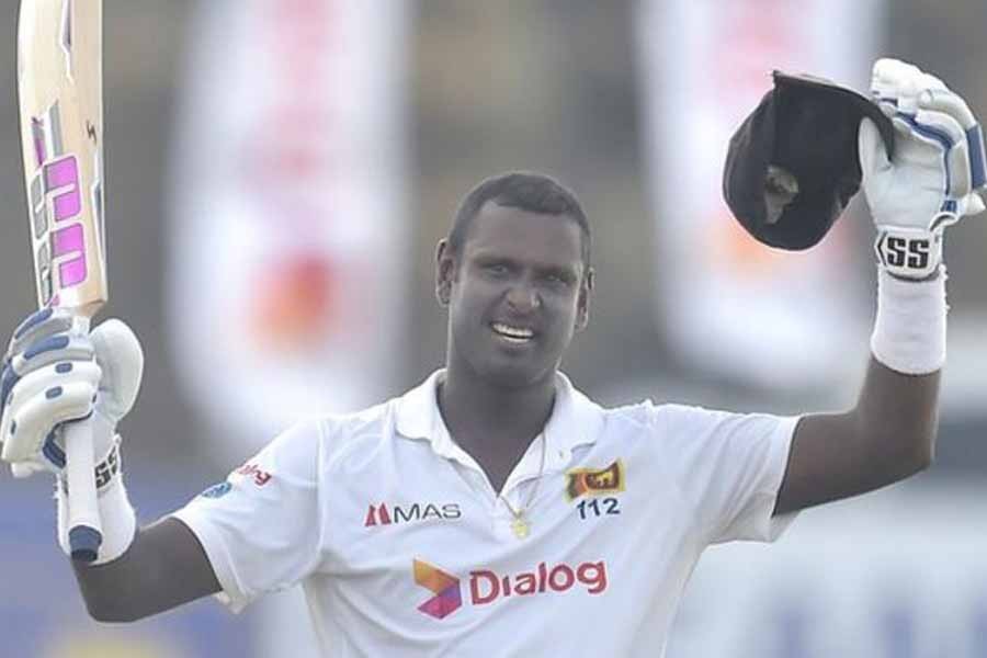 Mathews hits century on first day of second Test against England
