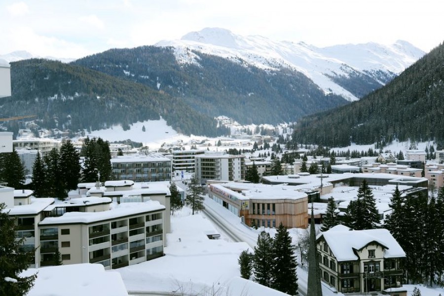 A view shows the congress center at the Promenade street as the coronavirus disease (COVID-19) continues in Davos, Switzerland January 22, 2021. REUTERS/Arnd Wiegmann