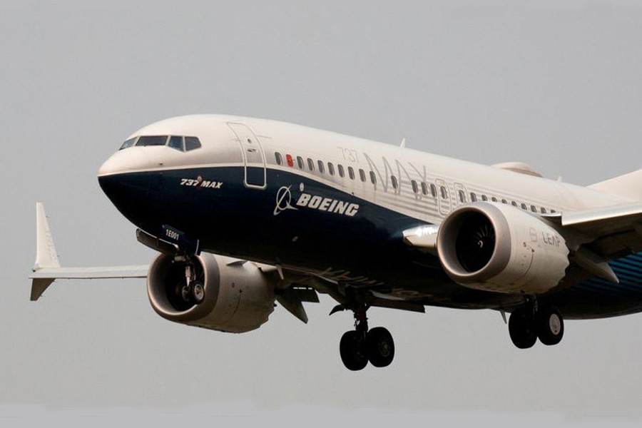 A Boeing 737 MAX 7 aircraft lands during an evaluation flight at Boeing Field in Seattle, Washington, US on September 30, 2020 — Reuters photo